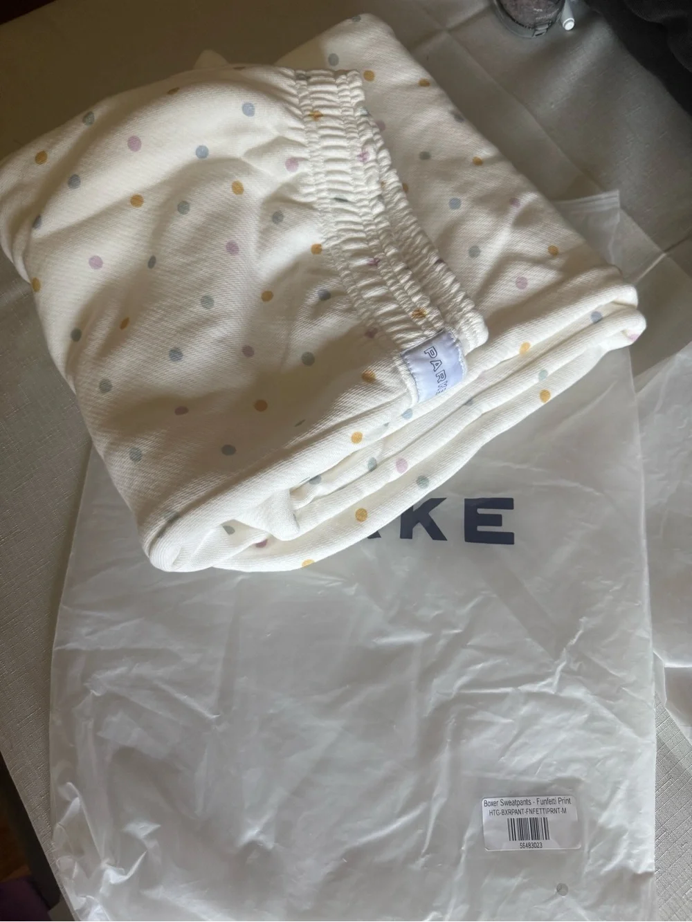 Parke Funfetti Sweatpants NWT- Med - Picture 1 of 3